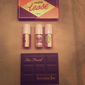 Tarte/Too Faced mini pallets with Benefit Minis